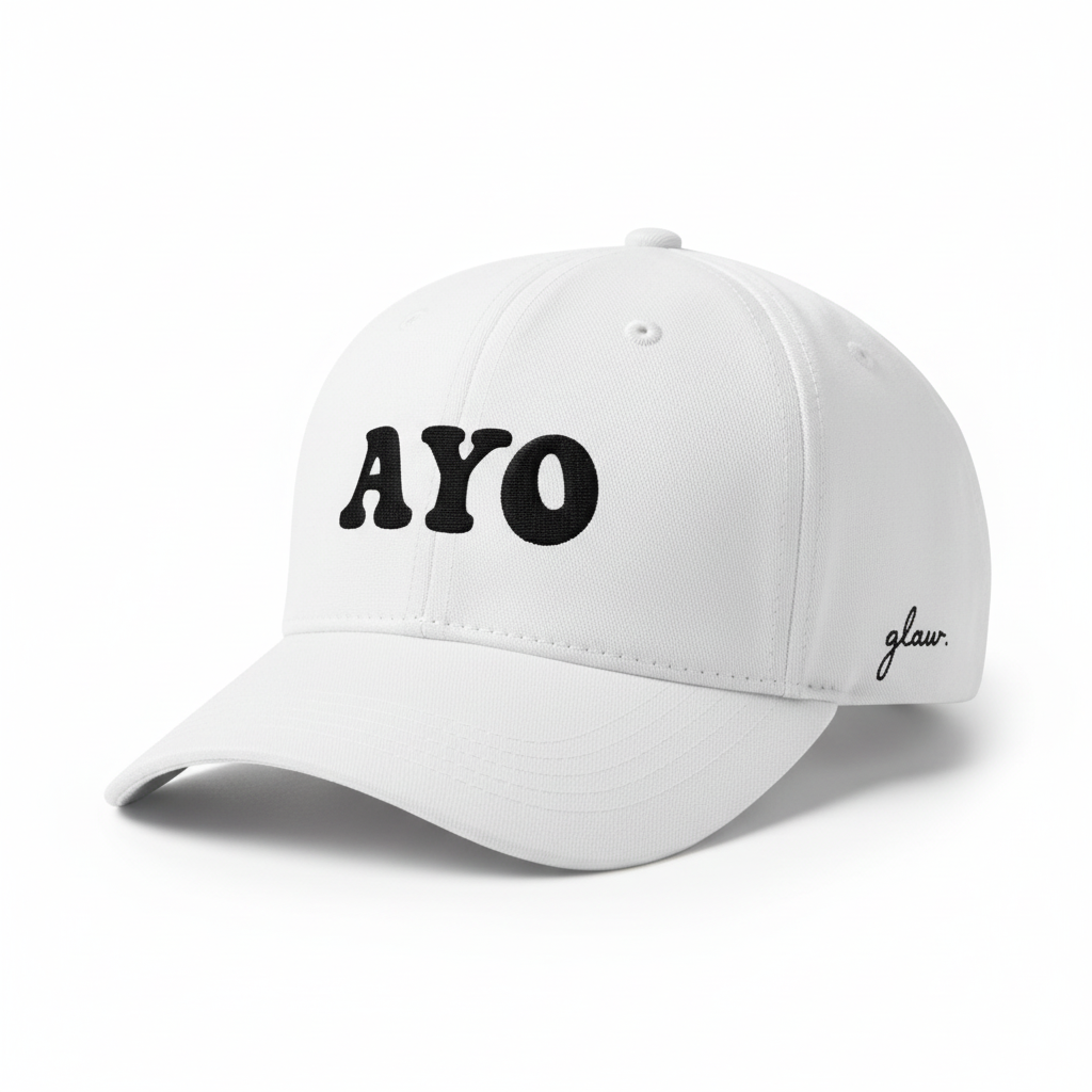 Casquette blanche AYO glaw vintage