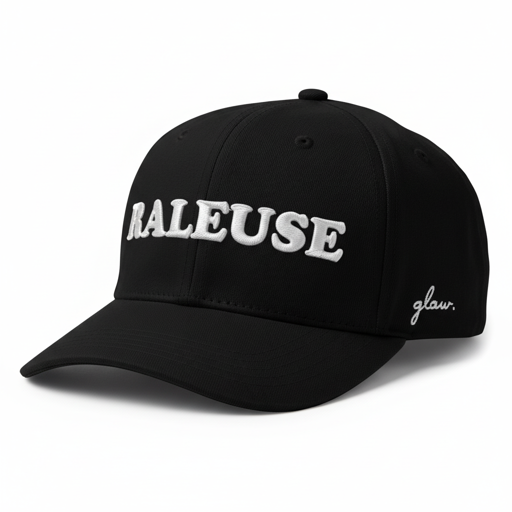 Casquette noire RALEUSE glaw vintage