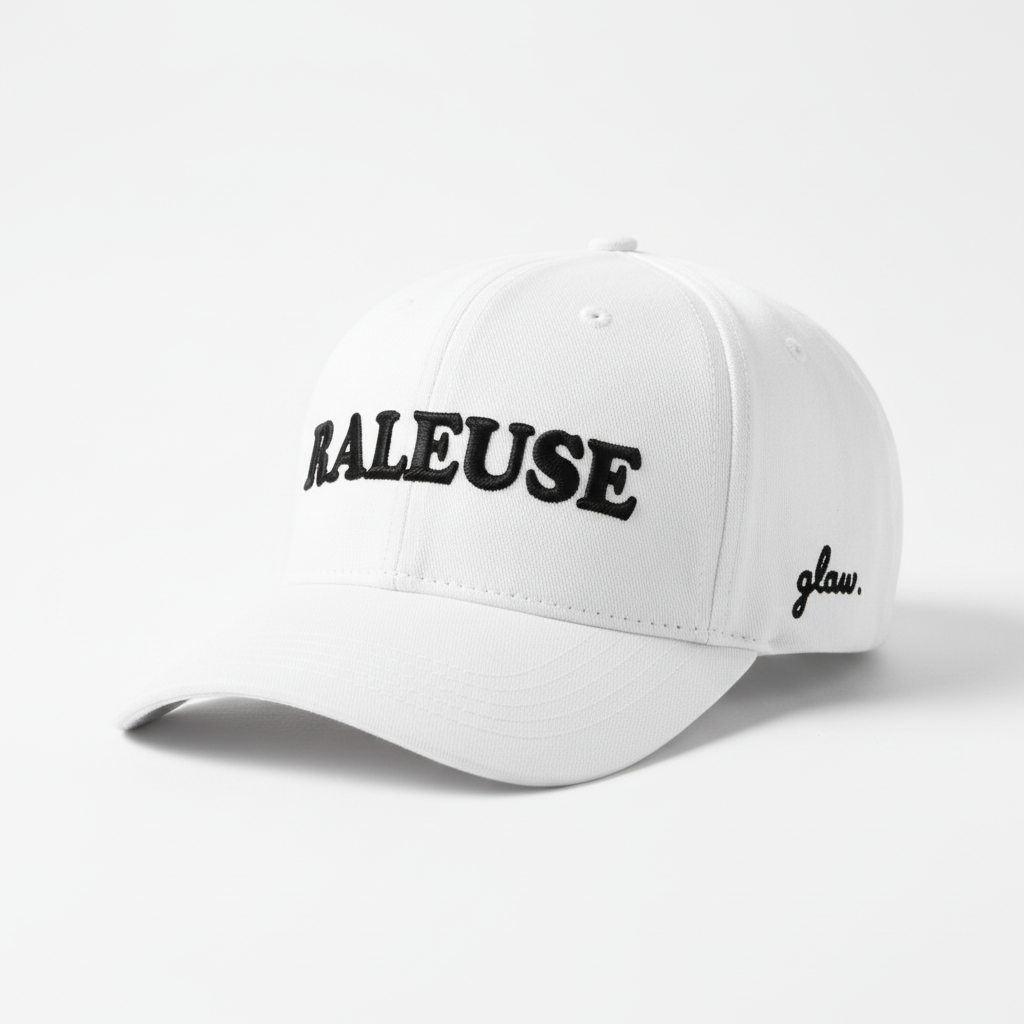 Casquette blanche RALEUSE glaw vintage